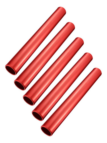 5pcs Relay Batones Herramientas De Entrenamiento Rojo