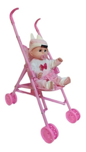 Imagen 3 de 5 de Coche De Bebé Juguete Nena Plástico Para Muñeca Bebote Bola8