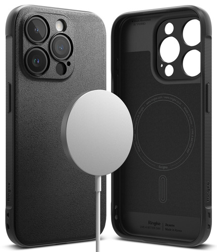 Funda con carga inalámbrica Ringke Onyx Magnetic iPhone 15 Pro Max negro para Apple iPhone 15 Pro Max por 1 unidad