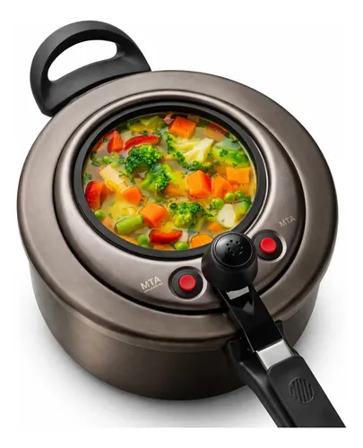 Panela De Pressão 4,5l Com Visor Antiaderente Mta