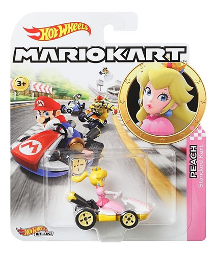 Peach Hot Wheels Mario Kart Edición Limitada Color Rosa Claro