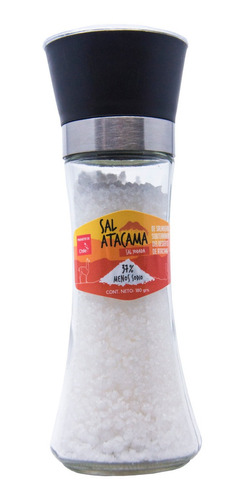 Sal Atacama Reducida Sodio 37% Molinillo Alto 180g 