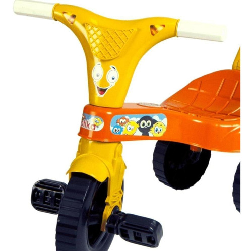 Motoca Crianca Motika Triciclo Brincar Infantil Bebe Laranja