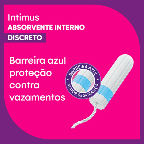 Intimus Absorvente Interno Discreto Mini Com 16 Unidades