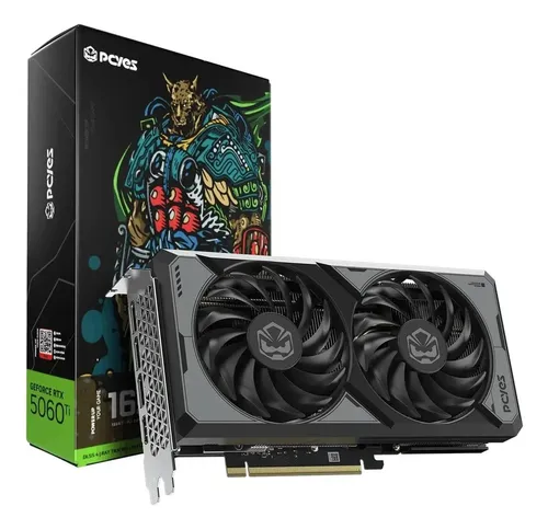 Placa De Vídeo Pcyes Rtx 5060 Ti 16gb Gddr7 Dual Fan Nvidia