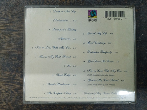 Imagen 2 de 4 de A Night At The Opera * Queen * Cd Original Importado *