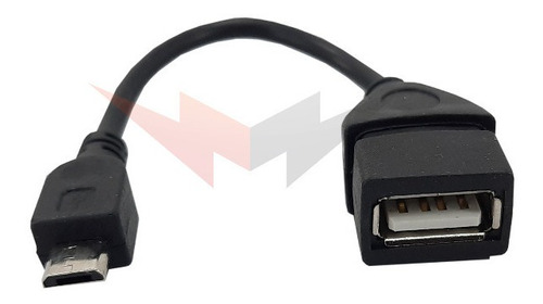 Cabo Usb Otg Pedaleira E Interface No Celular Para Lives Hd Cor Preto 5V