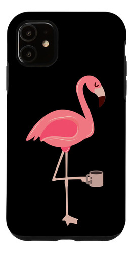 iPhone 11 Flamingo Café Divertido Caso B08gk8cdm1_300324