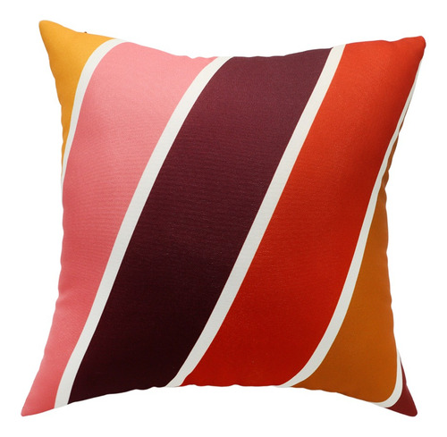 Set 4 Cojines Decorativos 45 Cm Relleno Cierre Sala Cama Naranja Claro Diferentes Diseños