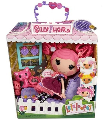 Lalaloopsy Silly Hair Doll Confeti Carnaval Con Gato