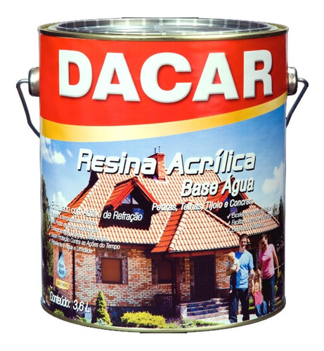 Impermeabilizante Resina Acrílica Premium Dacar Al Agua 18l