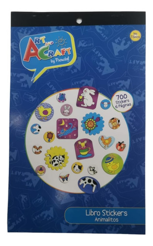 Libro 700 Stickers Animalitos 6 Paginas.. Art And Craft