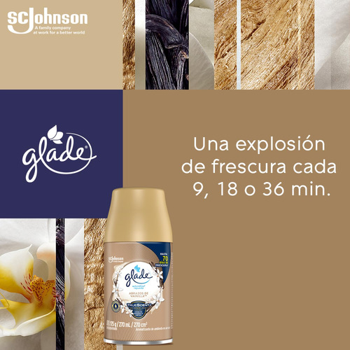 Aromatizante Glade Para Hogar Automático Abrazos De Vainilla