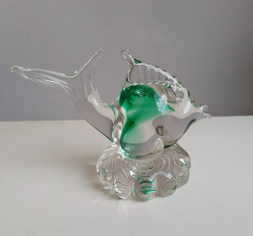 Pez De Cristal Murano Mide: 10x8cm