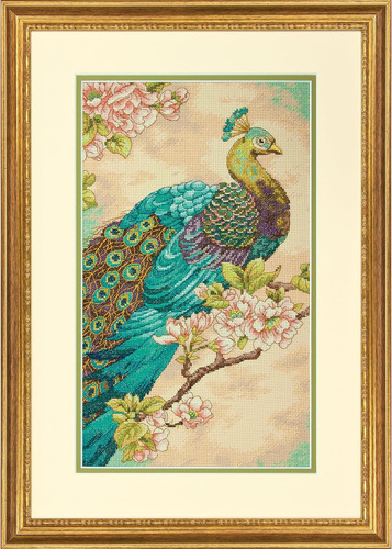 Counted Cross Stitch, Indian Peacock