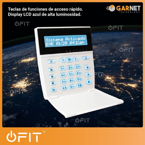 Imagen 7 de 10 de Teclado Lcd Alonso Kpd-860-rf Alfanumerico Con Tecnología Rf