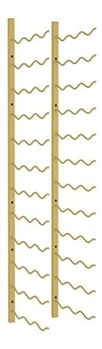 **botellero Pared 36 Botellas Oro - Montaje Fácil - Duradero