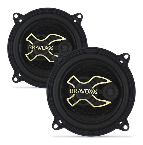Imagem 3 de 7 de Par Falante Bravox Gold Porta Dianteiras Gm Celta