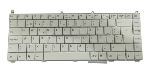 Teclado Sony Vaio Vgn-fe Vgn-ar Series Blanco Español