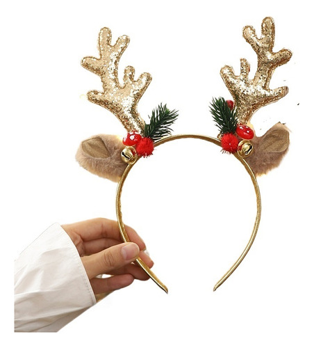 Diademas Navideñas De Asta De Alce, 2 Piezas