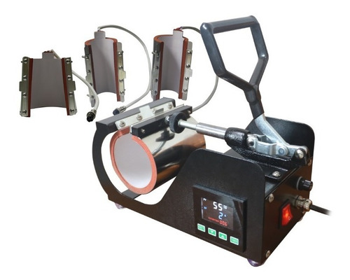 Imagem 2 de 7 de 4em1 Prensa Termica Digital Caneca Copo Long Drink 220v
