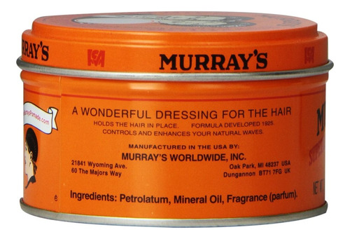 Murray's Superior - Pomada Para El Cabello, 3 Onzas (paquete