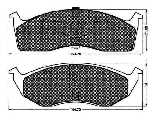 Pastilla De Freno Dodge - Chrysler Intrepid 90/94 Delantera
