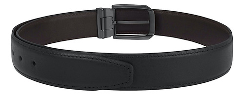 Cinturón Caballero Stylo 021 Piel Negro Color Café Talla 34