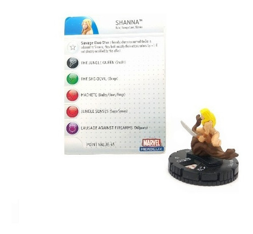 Shanna She Devil Marvel Heroclix #032 Mini Figura