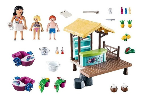 Figura Armable Playmobil Alquiler De Botes Con Bar 91 Piezas