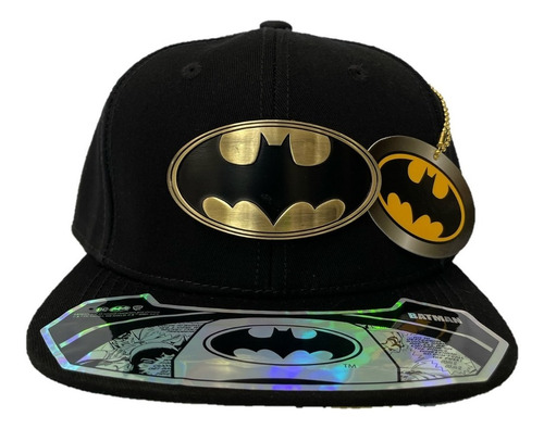 Gorra Batman Plana Dc Comics Universe Logo Dorado | Envío gratis