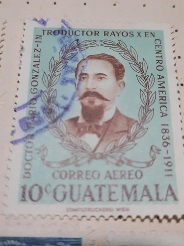 Estampilla Guatemala    Mario González      0921     A3