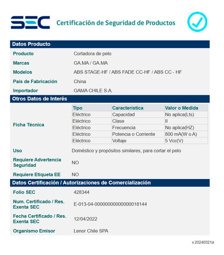 Maquina Cortapelo Clipper Gbs Absolute Fade Gama