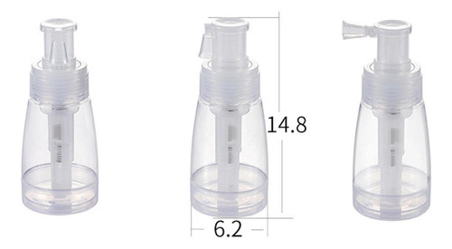3 Refillable Powder Spray Bottle Hair Spray Container White