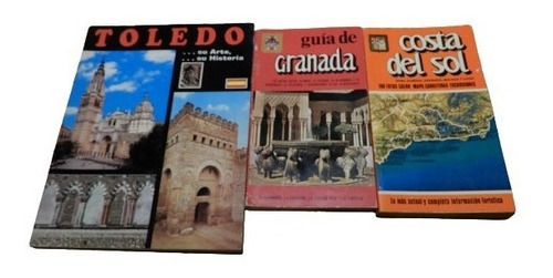 Lote 3 Guías De Viaje España: Costa Del Sol, Toledo, &-.