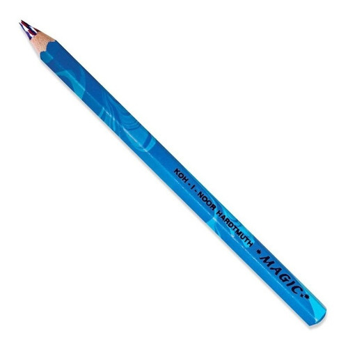 Lápis Multicolorido Magic Jumbo Azul America Koh-i-noor 3405