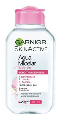 Agua Micelar Skinactive Todo En 1 Facial Garnier 100ml Caba