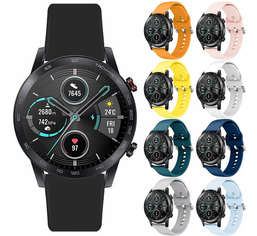 Correa Deportiva Flat Premium Para Honor Magic Watch 2 46 Mm