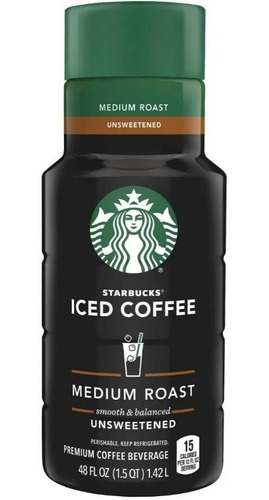 Iced Coffee Starbucks Medium Roast 1.42l Importado Cafe