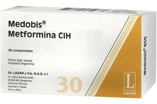 Medobis® 500mg X 30 Comprimidos - Metformina Lazar