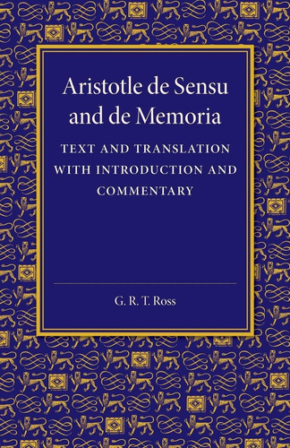 Libro: En Ingles De Sensu And De Memoria: Text And Translat