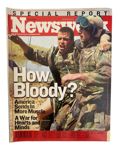 Revista Newsweek Usa Abril 2003 Guerra En Irak How Bloody