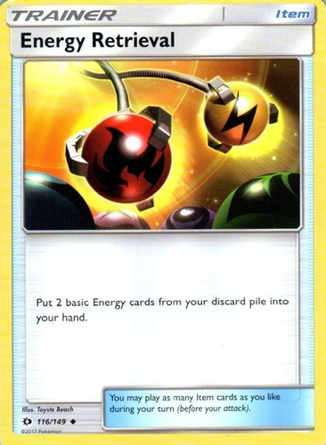 Cartas Pokemon Energy Retrieval Sun And Moon