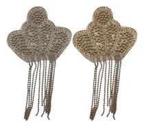 Comprar Charretera Termoadhesiva Corona Cadenas X2  Strass Perla M39