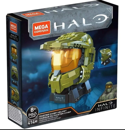 Mega Construx Halo Infinite Casco Master Chief Helmet Pro 