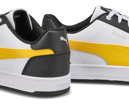 Tenis Puma Caven 2.0 Blanco Amarillo Hombre Y