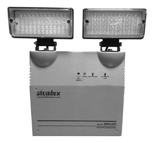 Imagen 1 de 1 de Luz de emergencia Atomlux 8091LED con batería recargable 30 W 220V gris