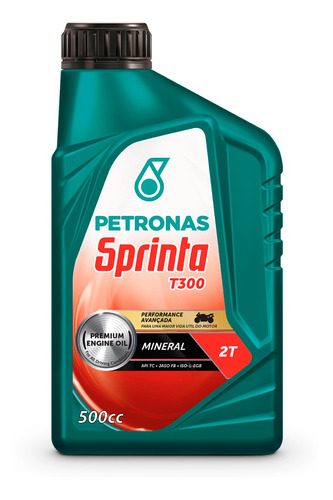 Imagen 1 de 10 de Aceite Moto 2t Sprinta T300 Jaso Fb Iso L-egb 1/2 L