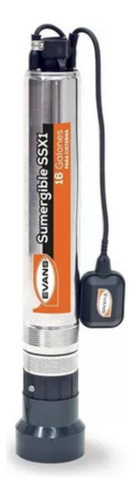 Bomba Sumergible Cisterna Evans 1hp 220 Inox Con Flotador