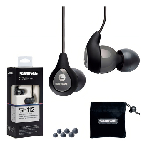 Auricular Intraural Shure Se112-gr In Ear Profesional
